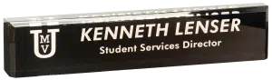 Acrylic Wedge Desk Name Plates