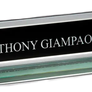 Glass & Crystal Desk Name Plates