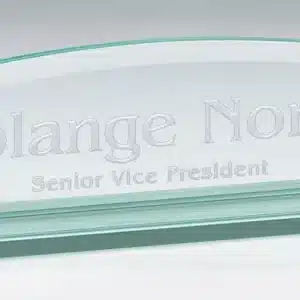 Glass & Crystal Desk Name Plates