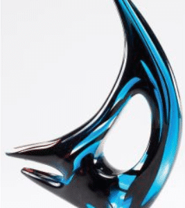 Art Glass - 11" Blue