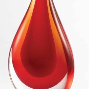 Art Glass - 10-1/4" Red