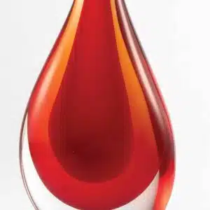Art Glass - 10-1/4" Red