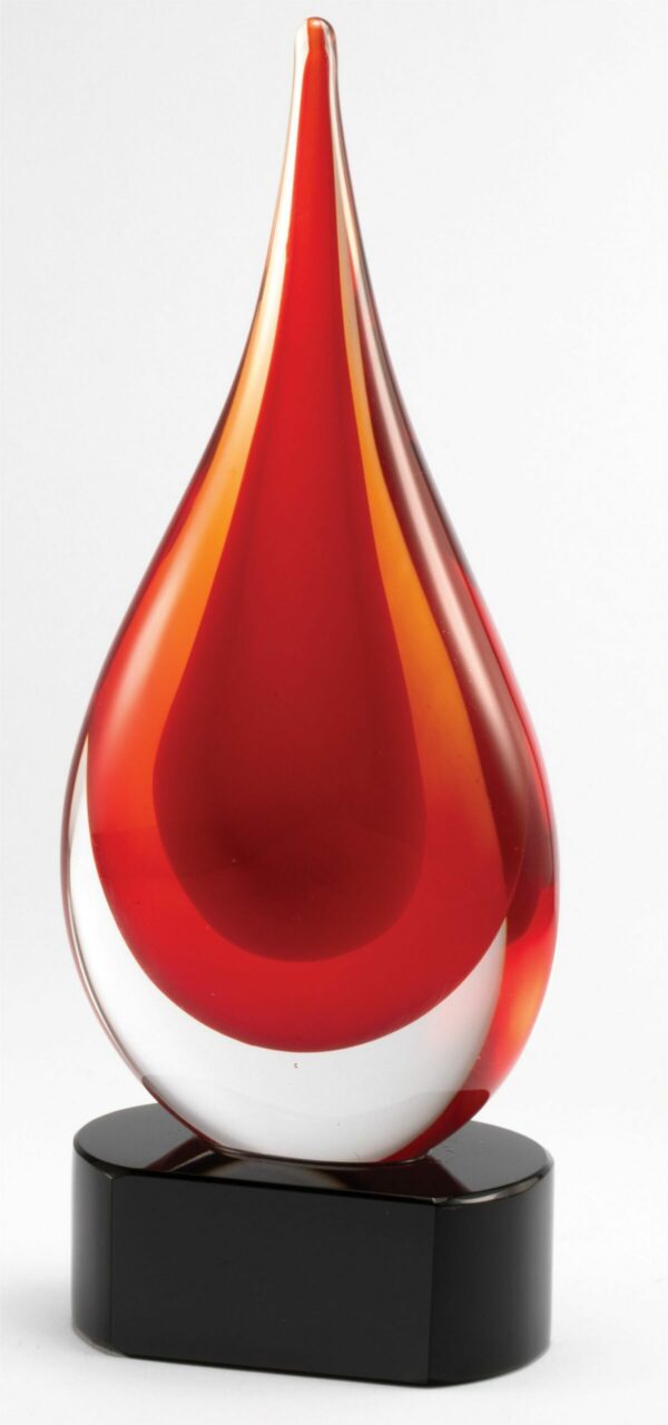 Art Glass - 10-1/4" Red