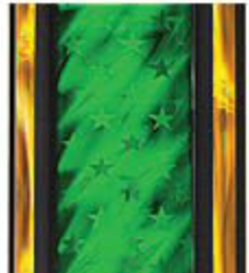 Trophy Column - Narrow - Green Galaxy