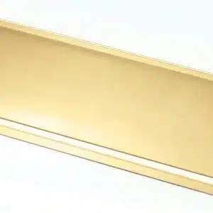 DESK NAME PLATE HOLDER BRIGHT GOLD 2" X 10"