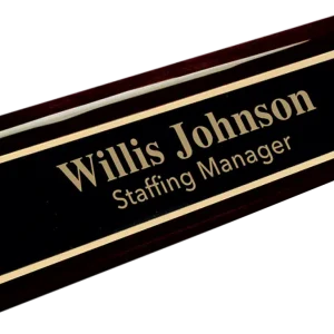Solid Wood Desk Name Plates