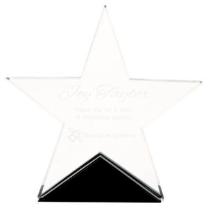 Glass Star w/Base