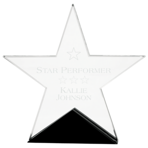 Glass Star w/Base