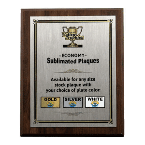 Sublimated Economy Plaques