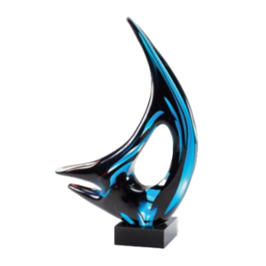 Art Glass - 11" Blue