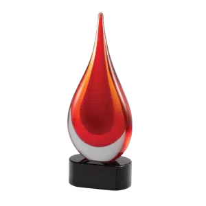 Art Glass - 10-1/4" Red