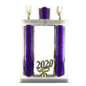 Trophy - Double Narrow Column w/Additional Lid Column