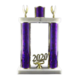 Trophy - Double Narrow Column w/Additional Lid Column