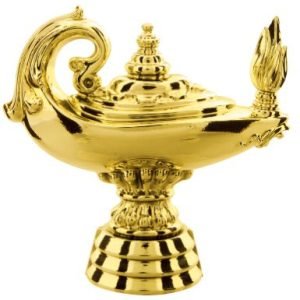 AD.12 Trophy Figure - 3 1/4" Lamp of Knowledge
