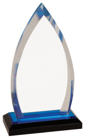 Oval Impress Acrylic - 5.0″ x 8.75″ – J602IMP (G/S/BU), Blue
