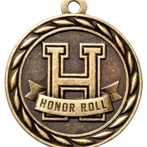 2" Gold Honor Roll Medal