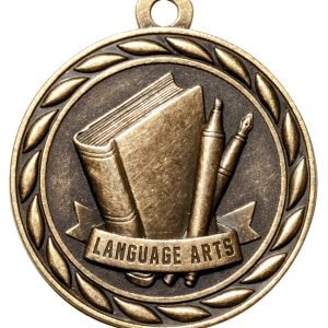 2" Gold Language Arts Medal