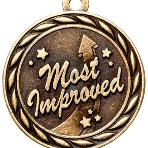2" Gold Most Improved Medal