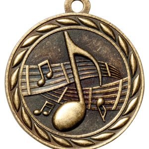 2" Gold Music Medal