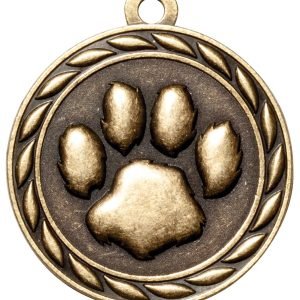 2" Gold Paw Medal