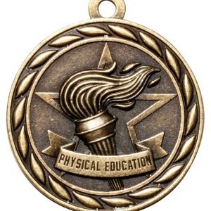 2" Gold Physical Education Medal
