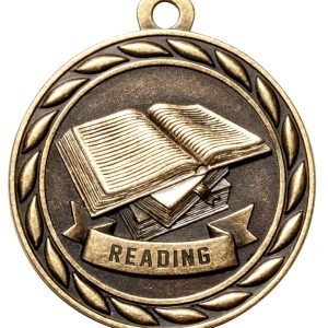 2" Gold Reading Medal