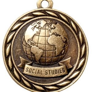 2" Gold Social Studies Medal