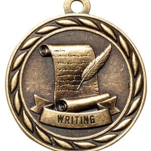 2" Gold Writing Medal