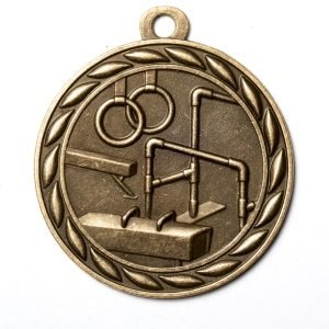 2" Gold Gymnastics Medal