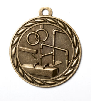 2" Gold Gymnastics Medal