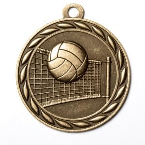2" Gold Volleyball Medal