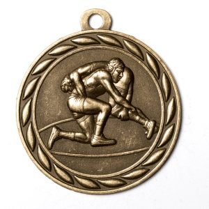 2" Gold Wrestling Medal