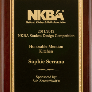 Rosewood Piano Finish w/Florentine Border Plate Premium Plaque