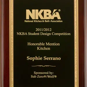 Rosewood Piano Finish w/Florentine Border Plate Premium Plaque