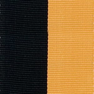 BLACK/GOLD - Narrow Neck Ribbon