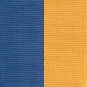 BLUE/GOLD - Narrow Neck Ribbon