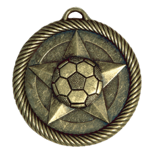 2" Gold Soccer Medal