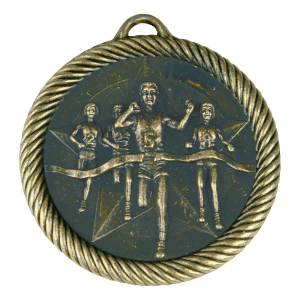 2" Gold Track & Field Medal