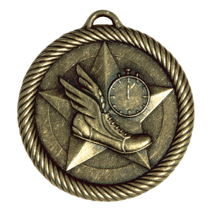 2" Gold Track Medal