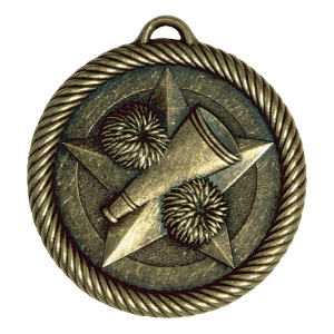 2" Gold Cheer Medal