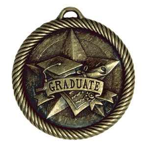 2" Gold Graduate Medal