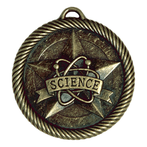 2" Gold Science Medal