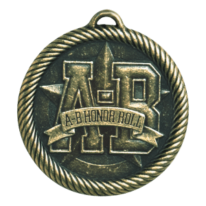 2" Gold AB Honor Roll Medal