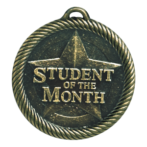 2" Gold Student of the Month Medal