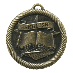 2" Gold English Medal