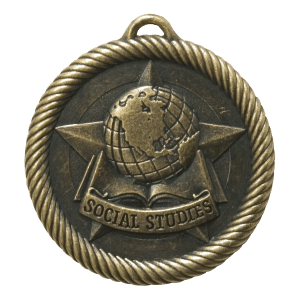 2" Gold Social Studies Medal