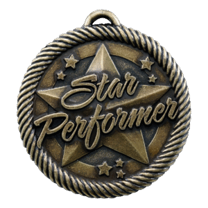 2" Gold Star Performer Medal