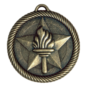2" Gold Torch Medal