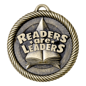 2" Gold Readers are Leaders Medal