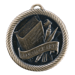 2" Gold Language Arts Medal